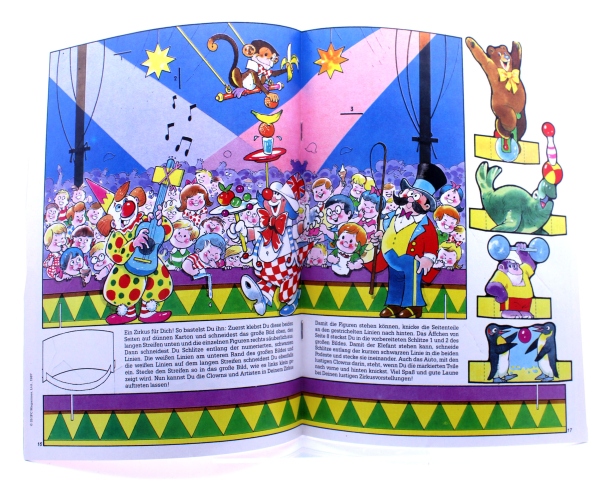 Mainzelmännchen Magazin Nr. 16 von Bastei: Wie sich die Mainzelmännchen als Clowns verkleideten